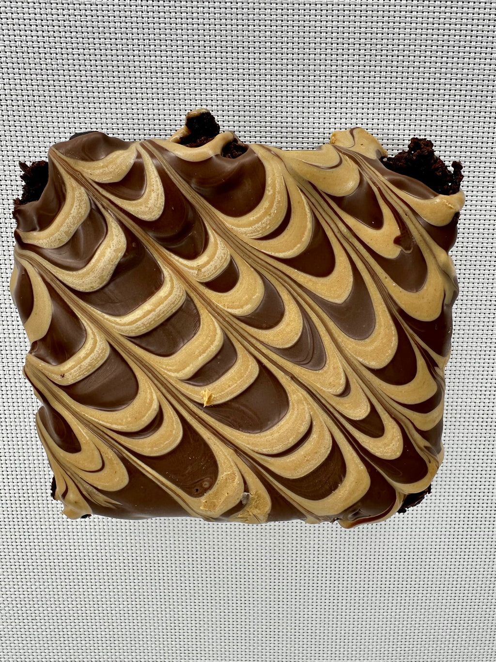 Chocolate and Peanut Butter Swirl - Big Ol' Friggen Brownie