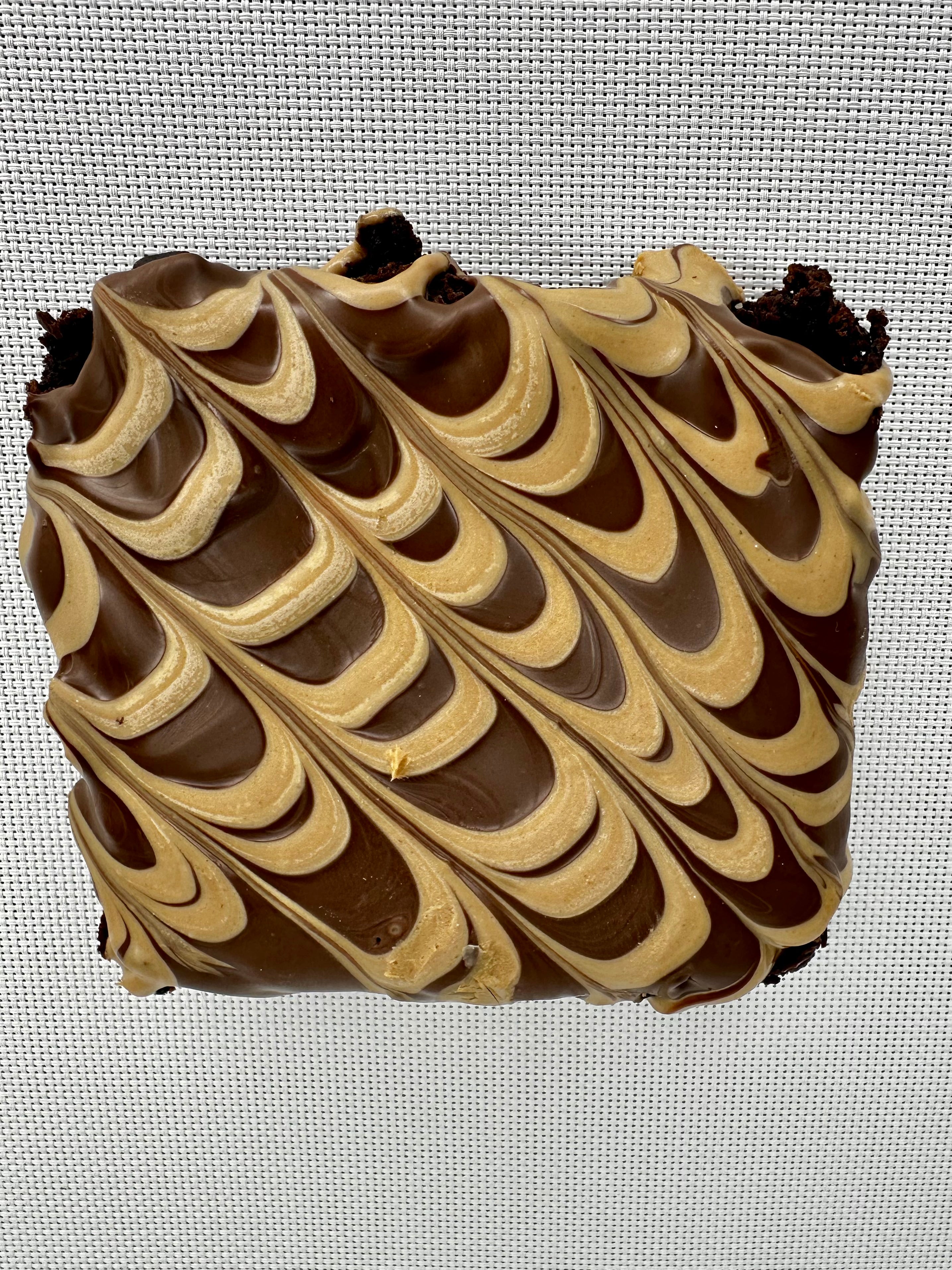 Chocolate and Peanut Butter Swirl - Big Ol' Friggen Brownie