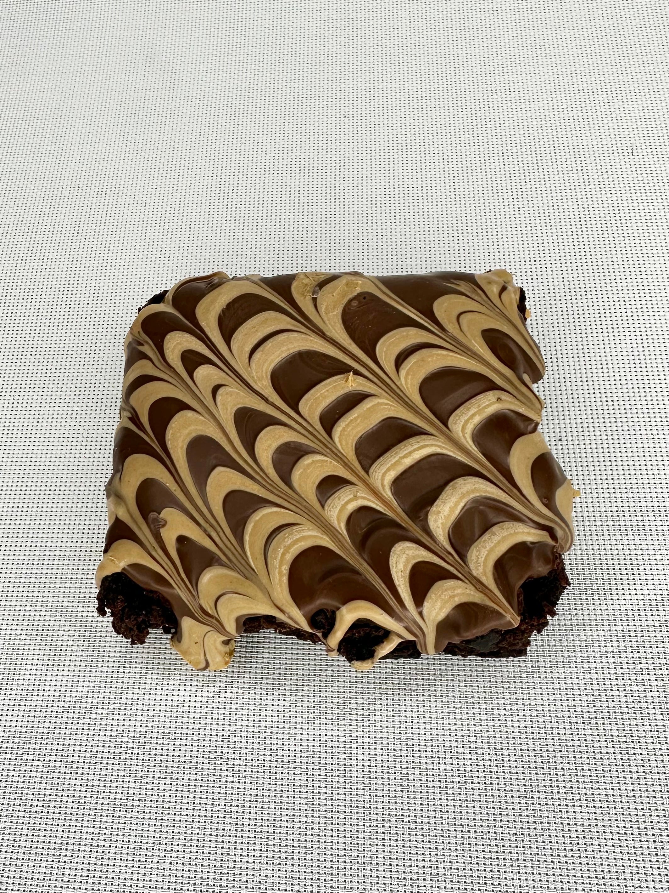 Chocolate and Peanut Butter Swirl - Big Ol' Friggen Brownie