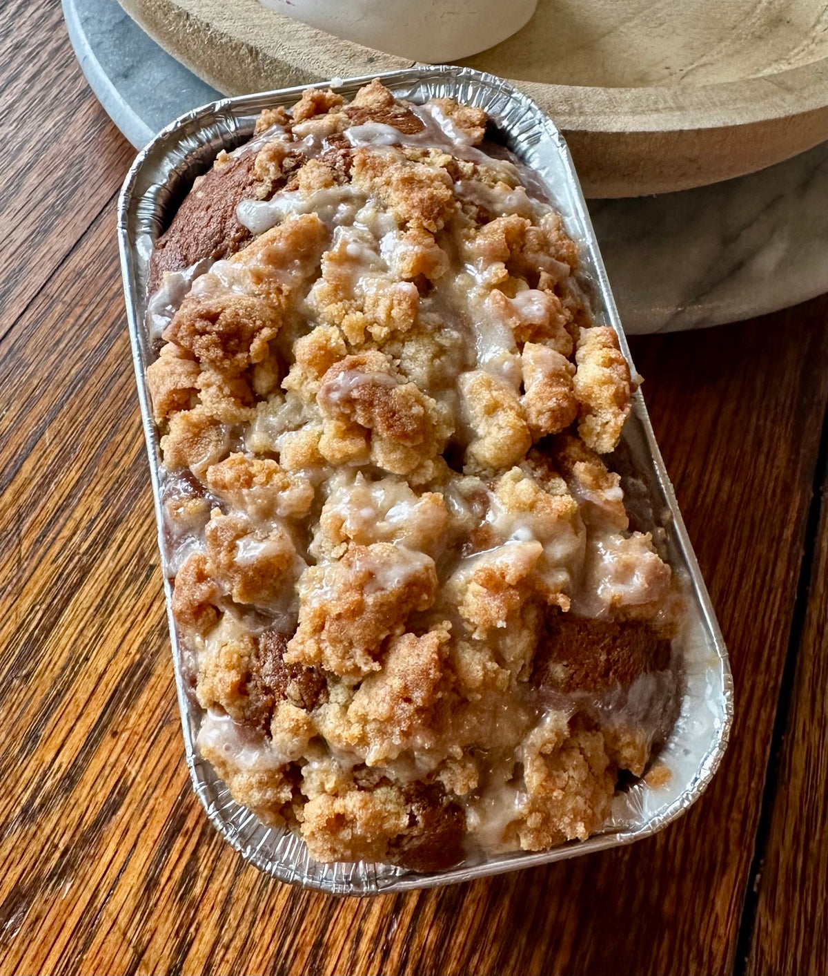 Pumpkin Streusel + Vanilla Glaze Bread!